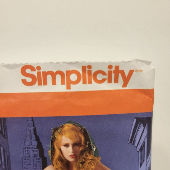 Simplicity Pattern 1091 Cosplay Costume Womans Sz 6-14 Harley Quinn Poison Ivy - Picture 6 of 9